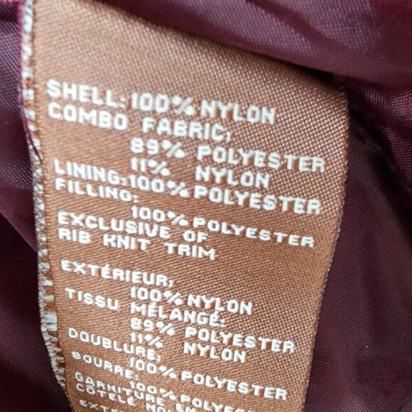 Koolaburra by Ugg Midweight Puffer with Corduroy Accents | Women's XL | Burgundy - Picture 13 of 13